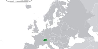 سويسرا خريطة العالم